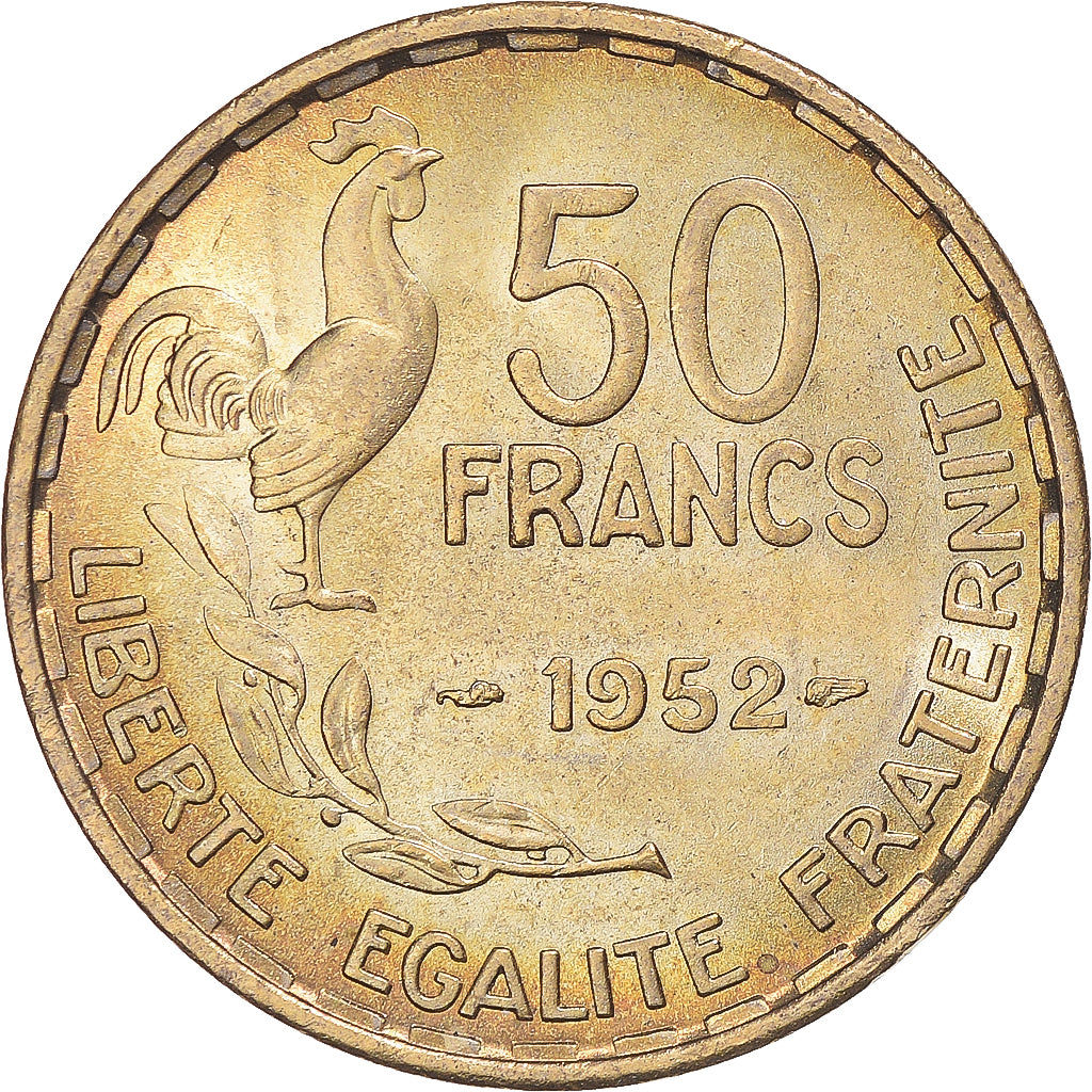 Munten, Frankrijk, 50 Francs, 1952