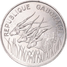 Moneta, Gabon, 100 Francs, 1975