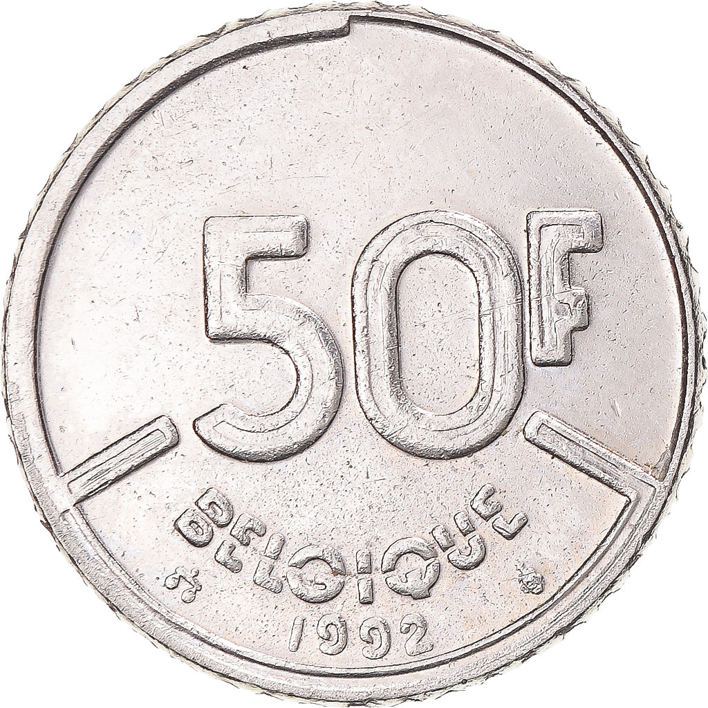 Moneta, Belgio, 50 Francs, 50 Frank, 1992