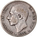 Moneta, Spagna, Alfonso XII, Peseta, 1883, Madrid, MB+, Argento, KM:686