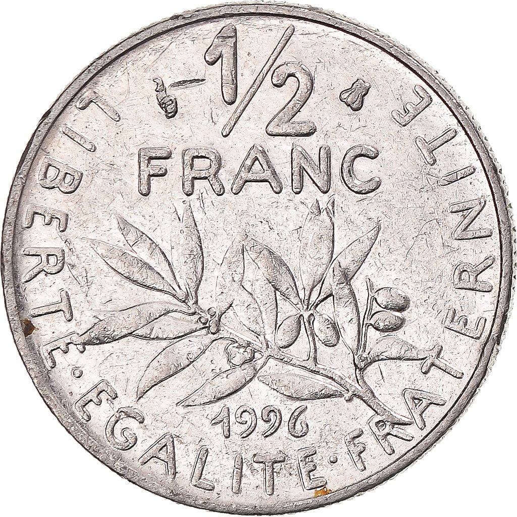 Münze, Frankreich, 1/2 Franc, 1996
