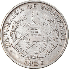 Moeda, Guatemala, 1/4 Quetzal, 1926, London, VF(30-35), Prata, KM:243.1