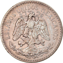 Coin, Mexico, 50 Centavos, 1920, Mexico City, VF(30-35), Silver, KM:447