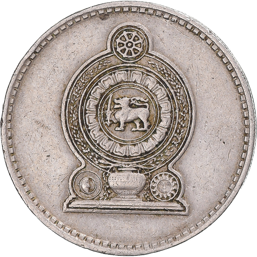Moeda, Sri Lanka, 50 Cents, 1972