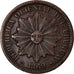 Coin, Uruguay, 4 Centesimos, 1869, Paris, VF(30-35), Bronze, KM:13
