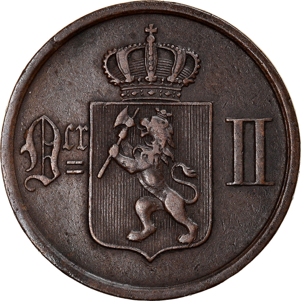 Coin, Norway, Oscar II, 2 Öre, 1893, VF(30-35), Bronze, KM:353