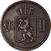 Coin, Norway, Oscar II, 2 Öre, 1893, VF(30-35), Bronze, KM:353