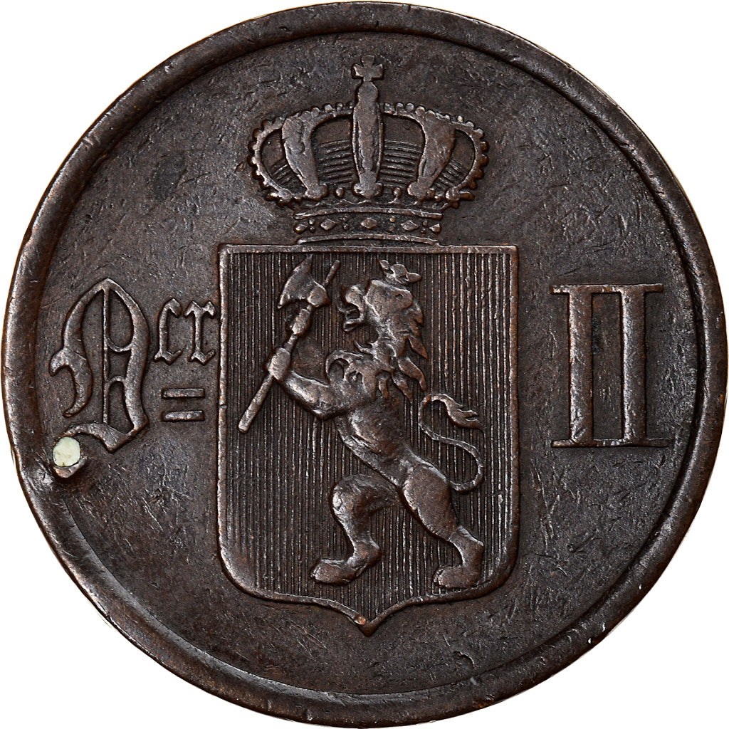 Coin, Norway, Oscar II, 2 Öre, 1897, VF(30-35), Bronze, KM:353