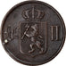 Coin, Norway, Oscar II, 2 Öre, 1897, VF(30-35), Bronze, KM:353