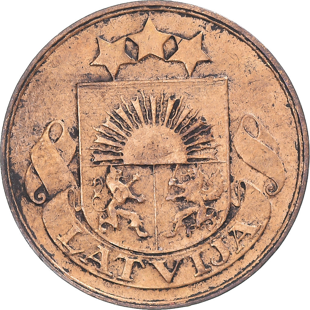 Münze, Latvia, 2 Santimi, 1926