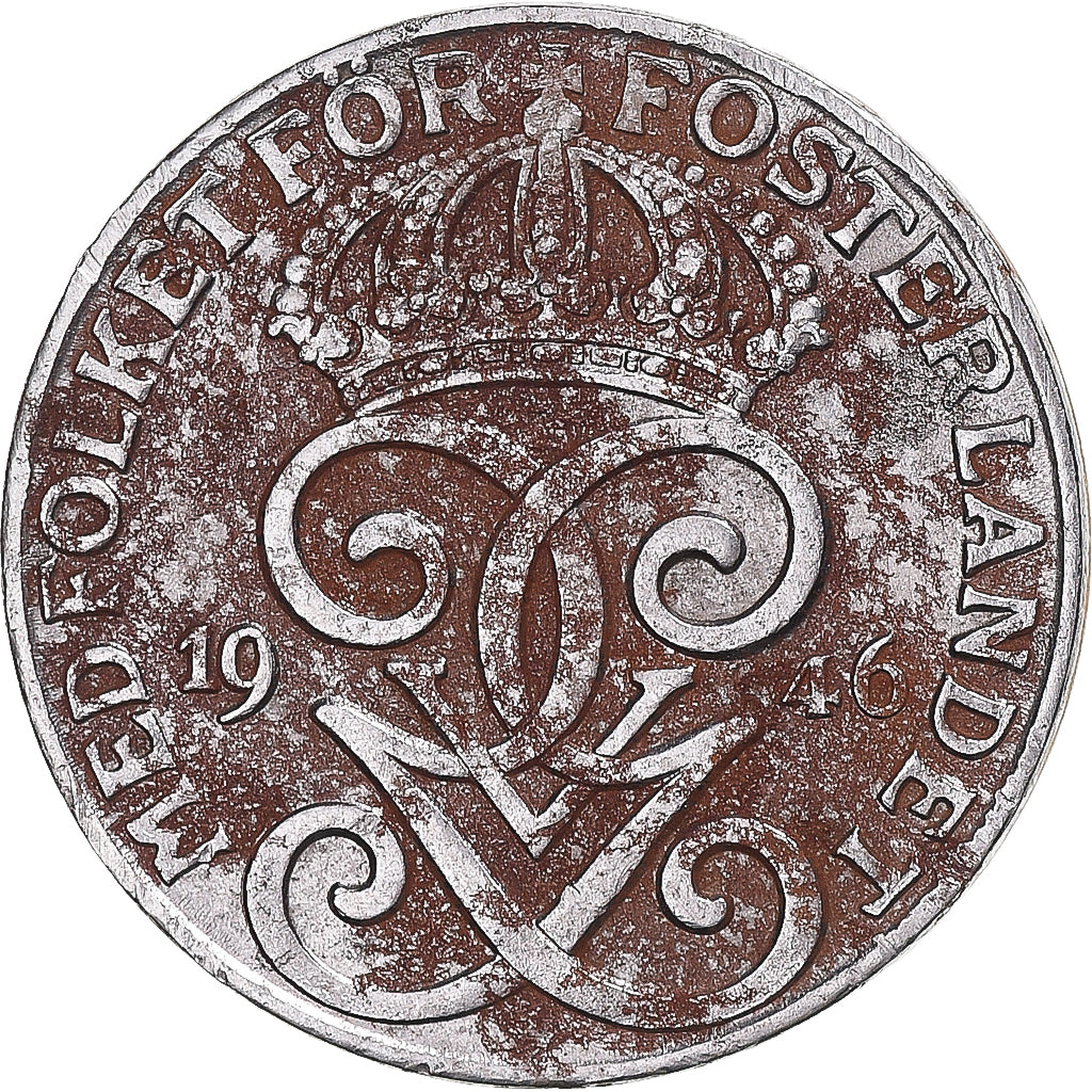 Coin, Sweden, 2 Öre, 1946