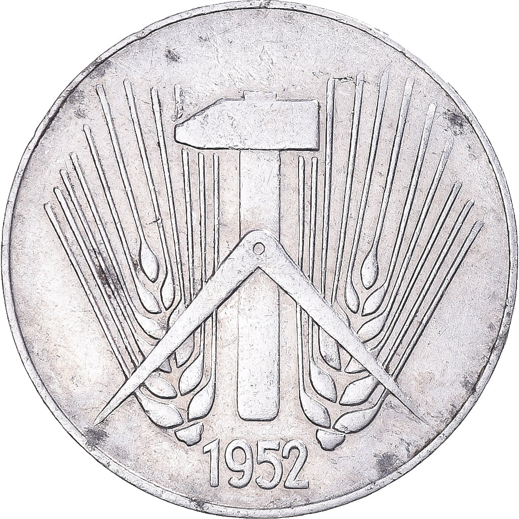Coin, GERMAN-DEMOCRATIC REPUBLIC, 10 Pfennig, 1952