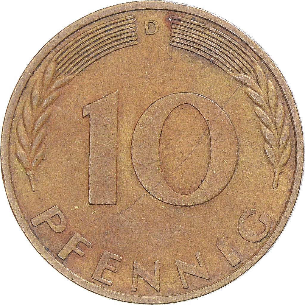 Münze, Deutschland, 10 Pfennig, 1969