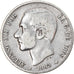 Munten, Spanje, Alfonso XII, Peseta, 1883, Madrid, FR, Zilver, KM:686