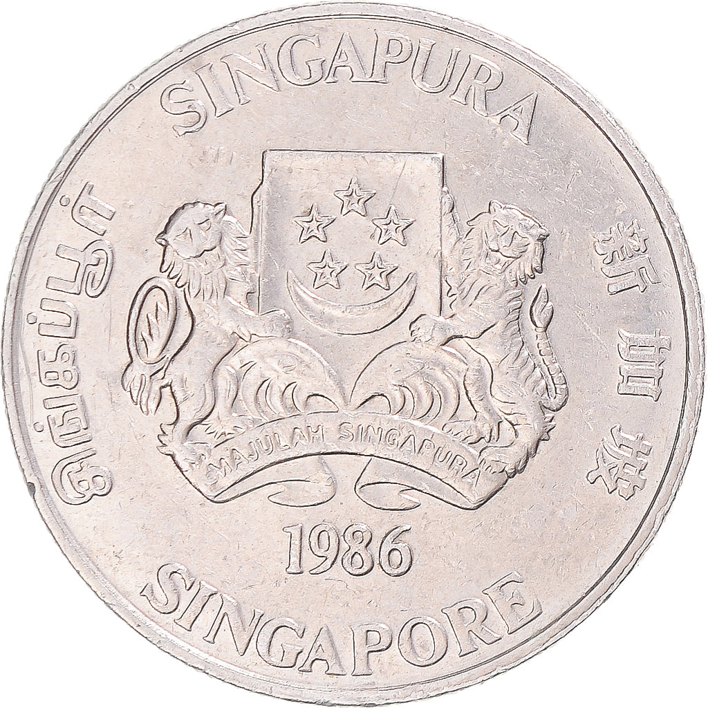 Moneta, Singapore, 20 Cents, 1986