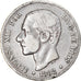 Coin, Spain, Alfonso XII, 2 Pesetas, 1882, Madrid, VF(20-25), Silver, KM:678.2