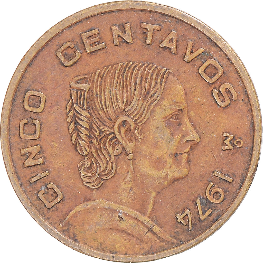 Moneta, Mexico, 5 Centavos, 1974