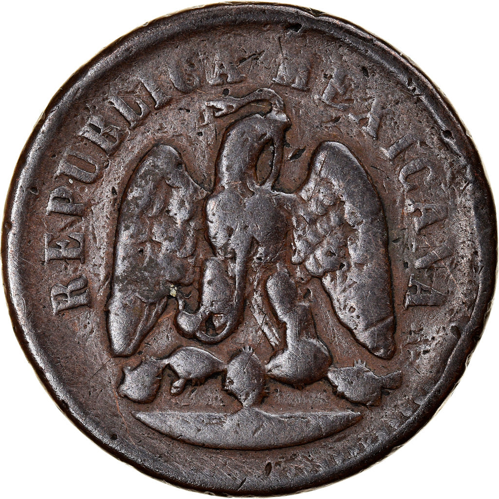 Moneda, México, Centavo, 1892, Mexico City, BC+, Cobre, KM:391.6