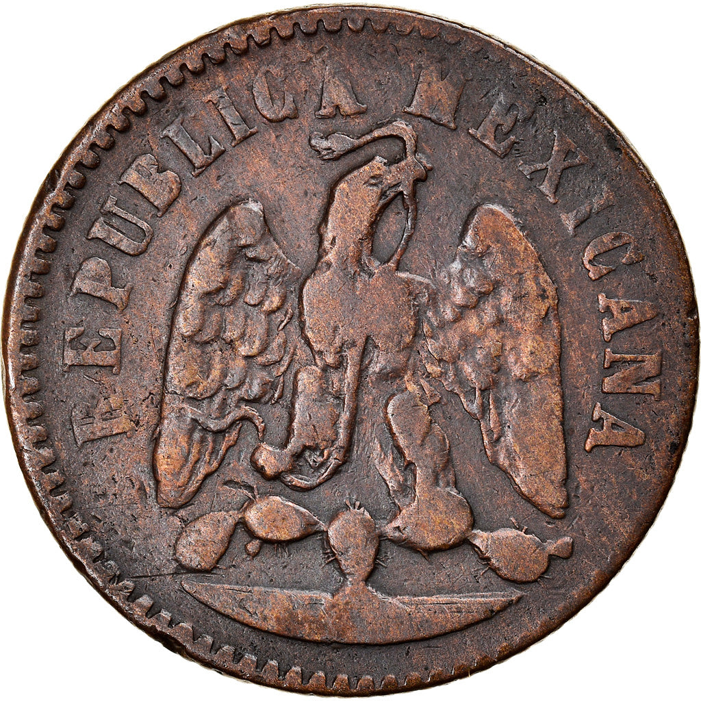 Moneda, México, Centavo, 1881, Zacatecas, BC+, Cobre, KM:391.9