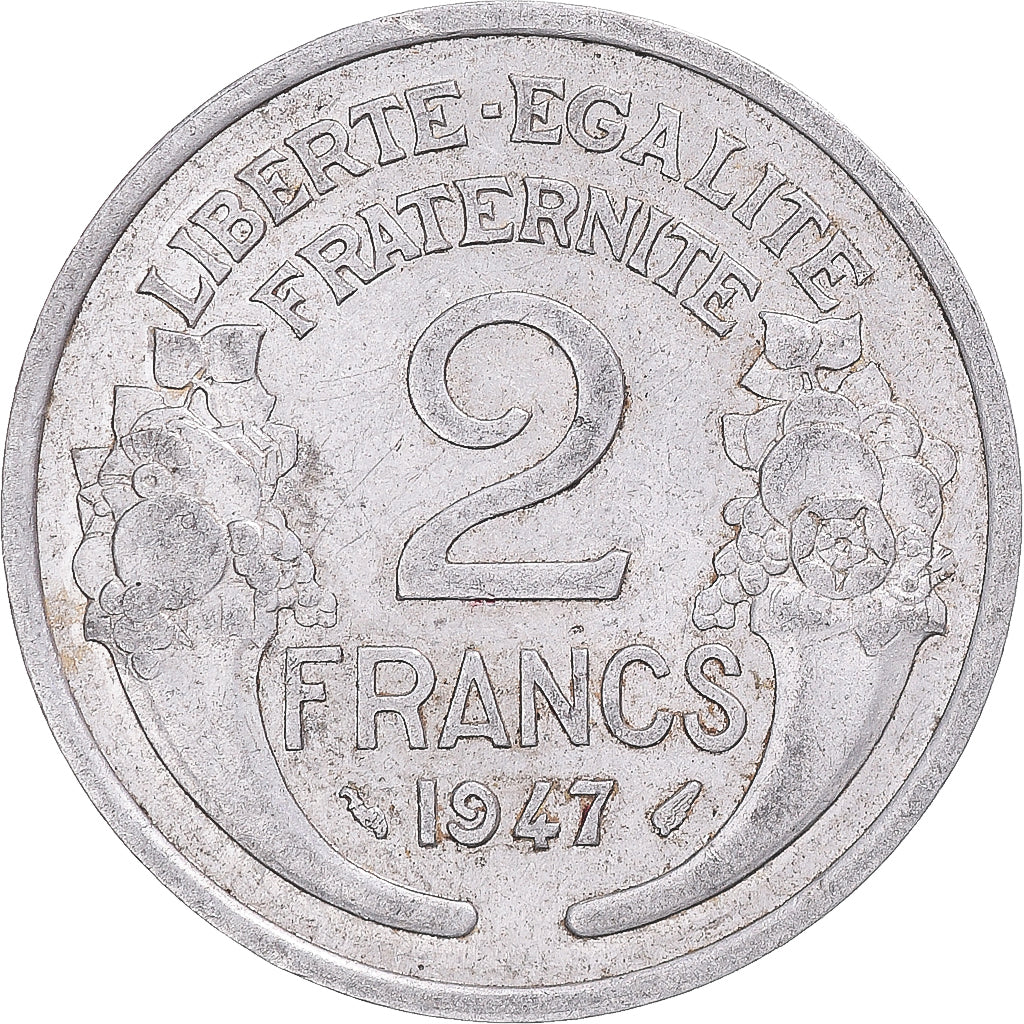 Munten, Frankrijk, 2 Francs, 1947