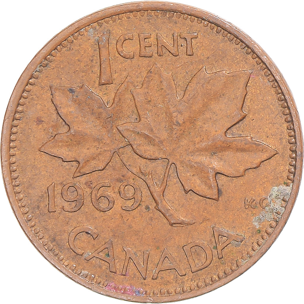 Moneta, Canada, Cent, 1969