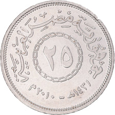 Moneda, Egipto, 25 Piastres, 2010