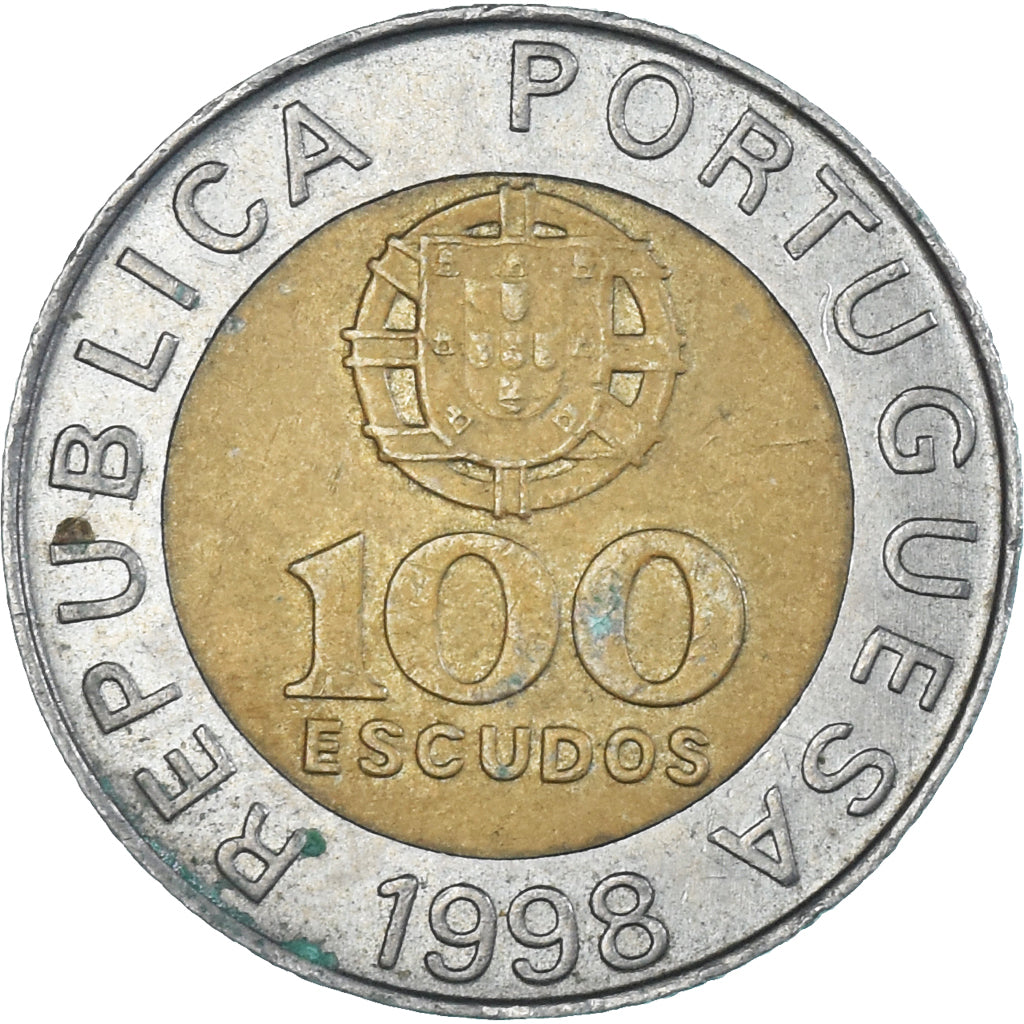 Münze, Portugal, 100 Escudos, 1998