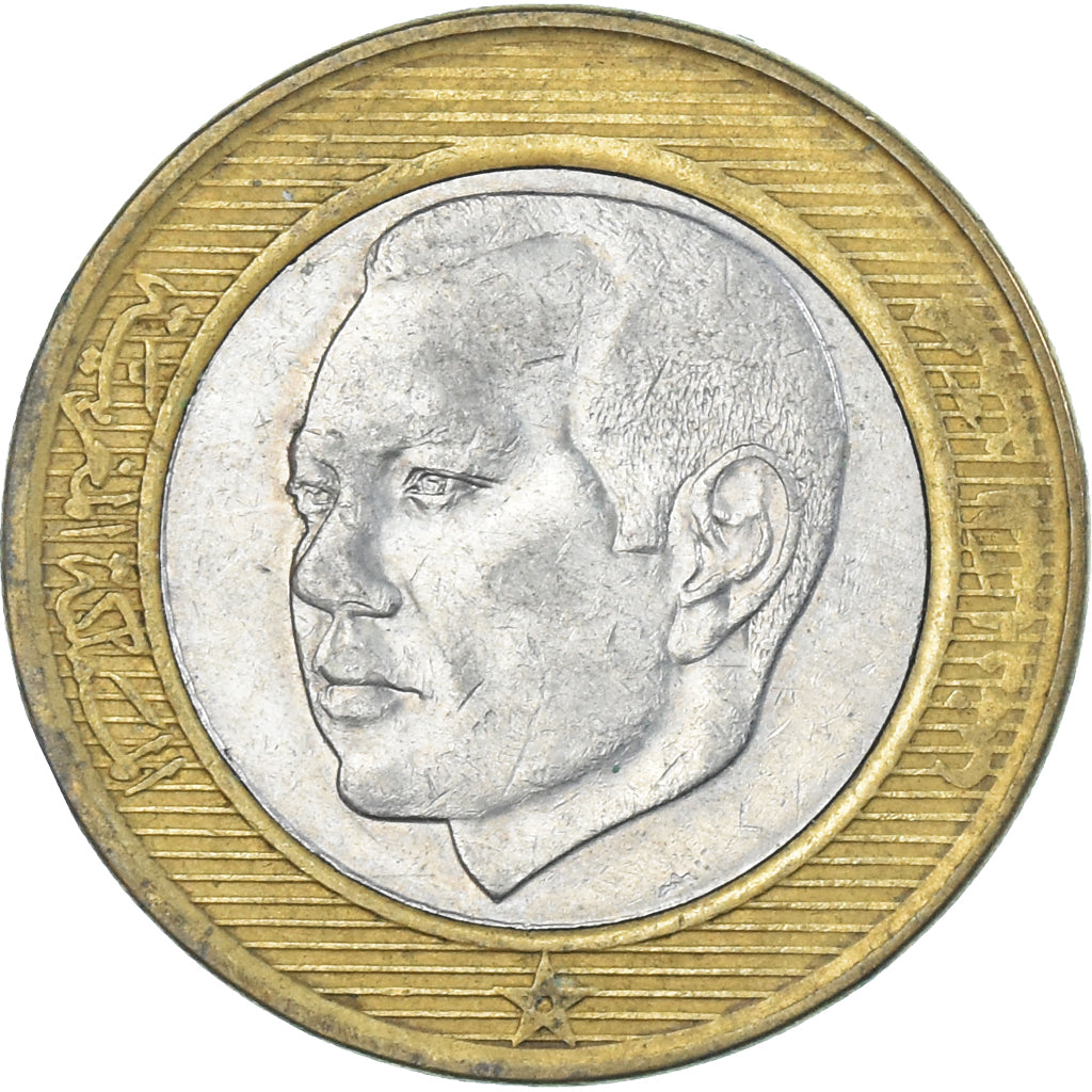 Coin, Morocco, 10 Dirhams, 2002