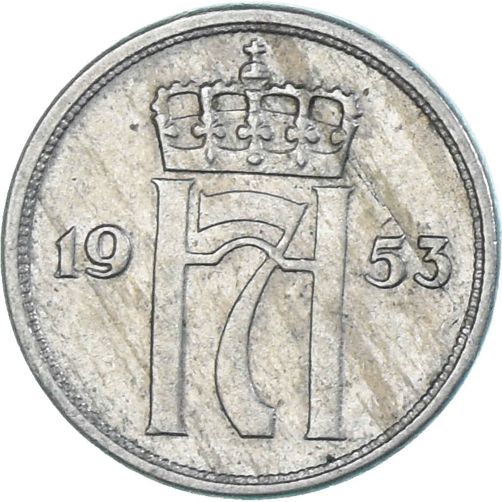 Moneta, Norwegia, 10 Öre, 1953