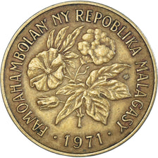 Coin, Madagascar, 20 Francs, 4 Ariary, 1971