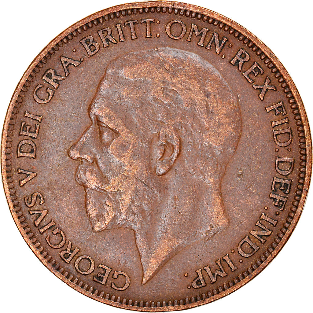 Coin, Great Britain, George V, Penny, 1927, EF(40-45), Bronze, KM:826