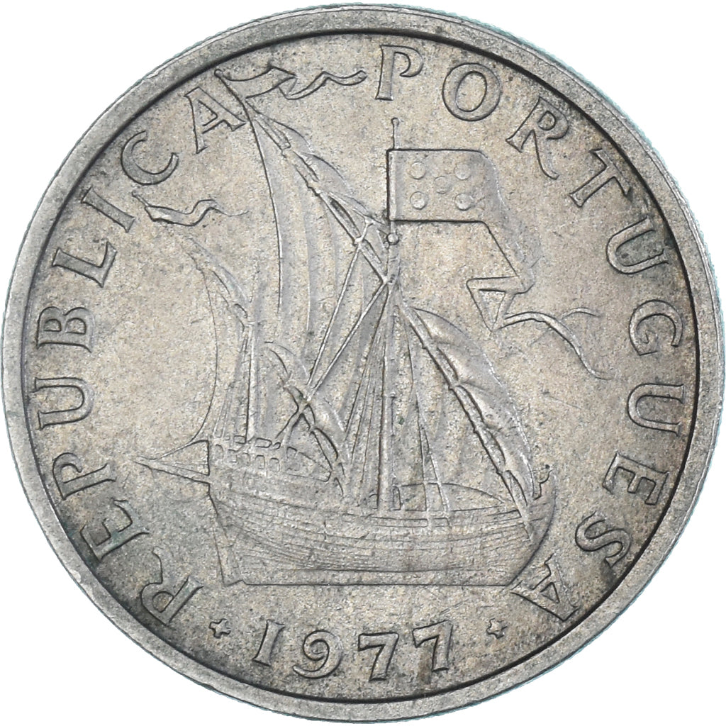 Moneda, Portugal, 5 Escudos, 1977