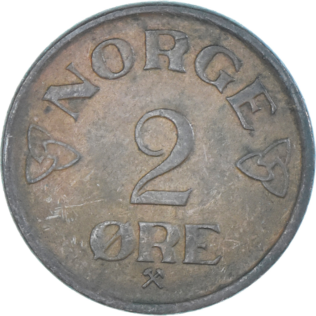Moneda, Noruega, 2 Öre, 1957