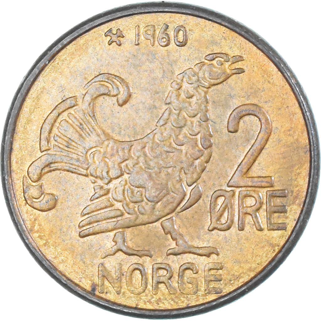 Coin, Norway, 2 Öre, 1960