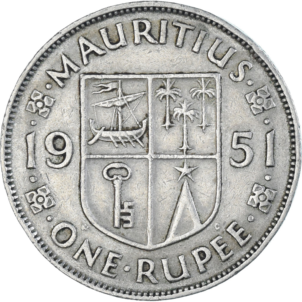 Münze, Mauritius, Rupee, 1951