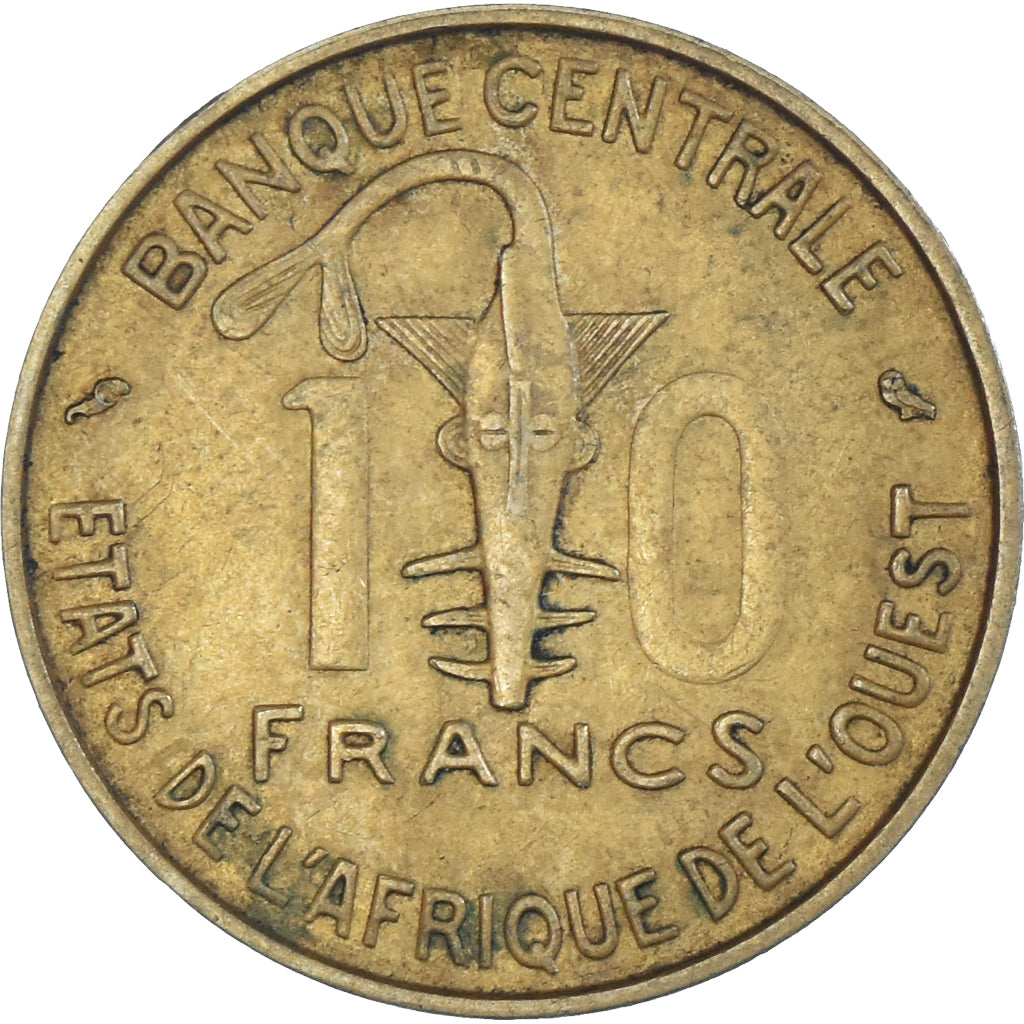 Moneta, Kraje Afryki Zachodniej, 10 Francs, 1970