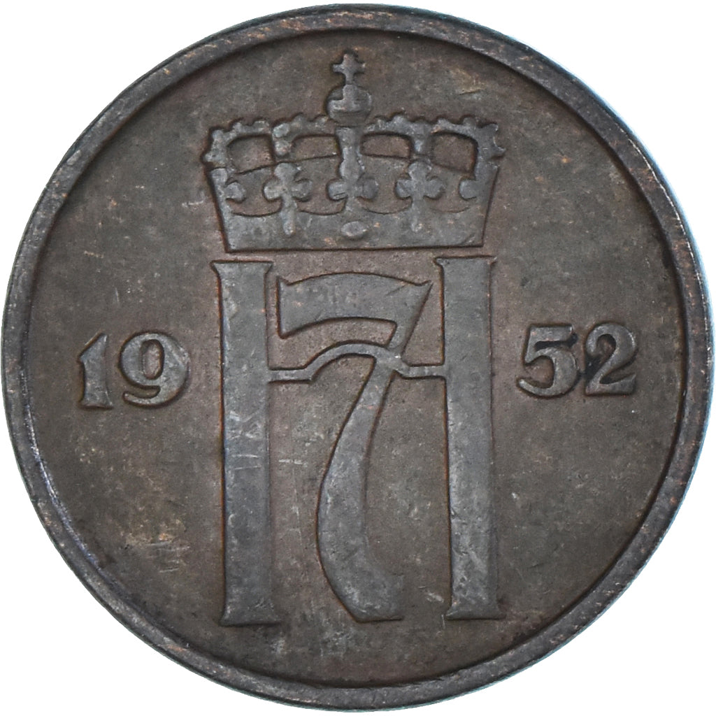 Moneda, Noruega, 2 Öre, 1952