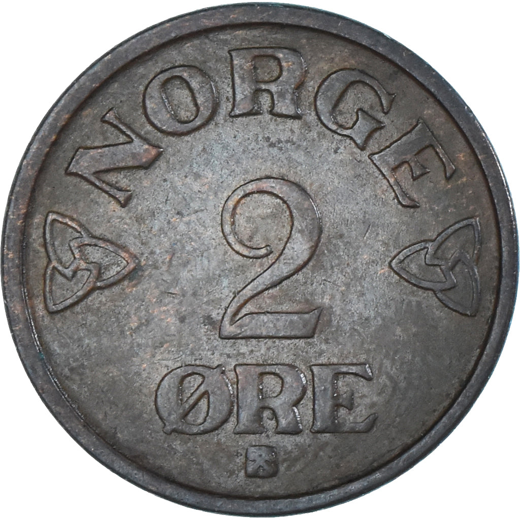 Moneda, Noruega, 2 Öre, 1952
