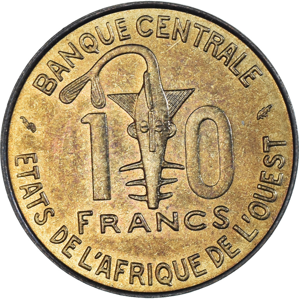 Coin, West African States, 10 Francs, 1982