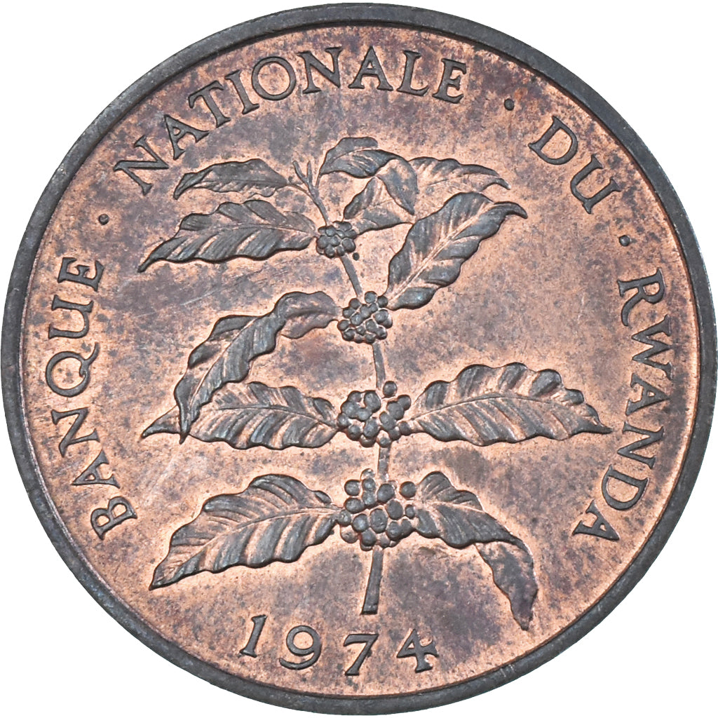 Moeda, Ruanda, 5 Francs, 1974