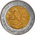Moeda, México, 5 Pesos, 2001, Mexico City, EF(40-45), Bimetálico, KM:605