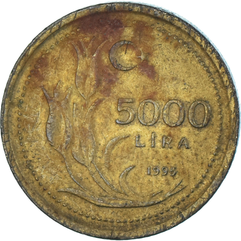 Moneta, Turchia, 5000 Lira, 1995
