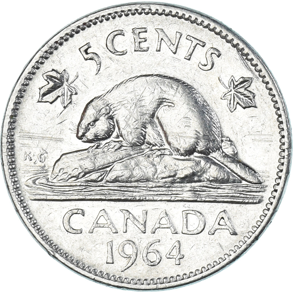 Moneta, Canada, 5 Cents, 1964