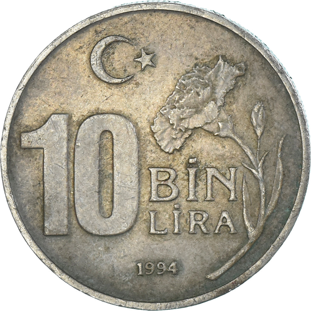 Coin, Turkey, 10000 Lira, 10 Bin Lira, 1994
