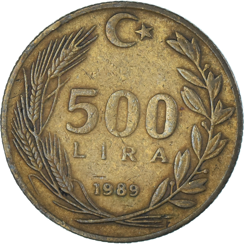 Moneta, Turchia, 500 Lira, 1989