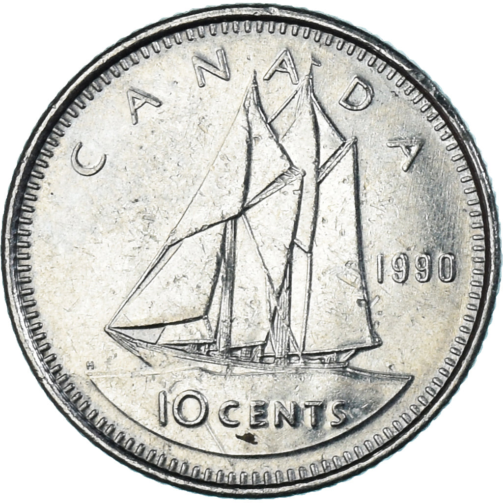 Moneta, Canada, 10 Cents, 1990