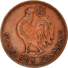 Coin, Cameroon, Franc, 1943, Pretoria, VF(30-35), Bronze, KM:5, Lecompte:16