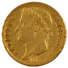 FRANCE, Napoléon I, 20 Francs, 1809, Paris, EF(40-45), Gold, Gadoury #1025, 6.00