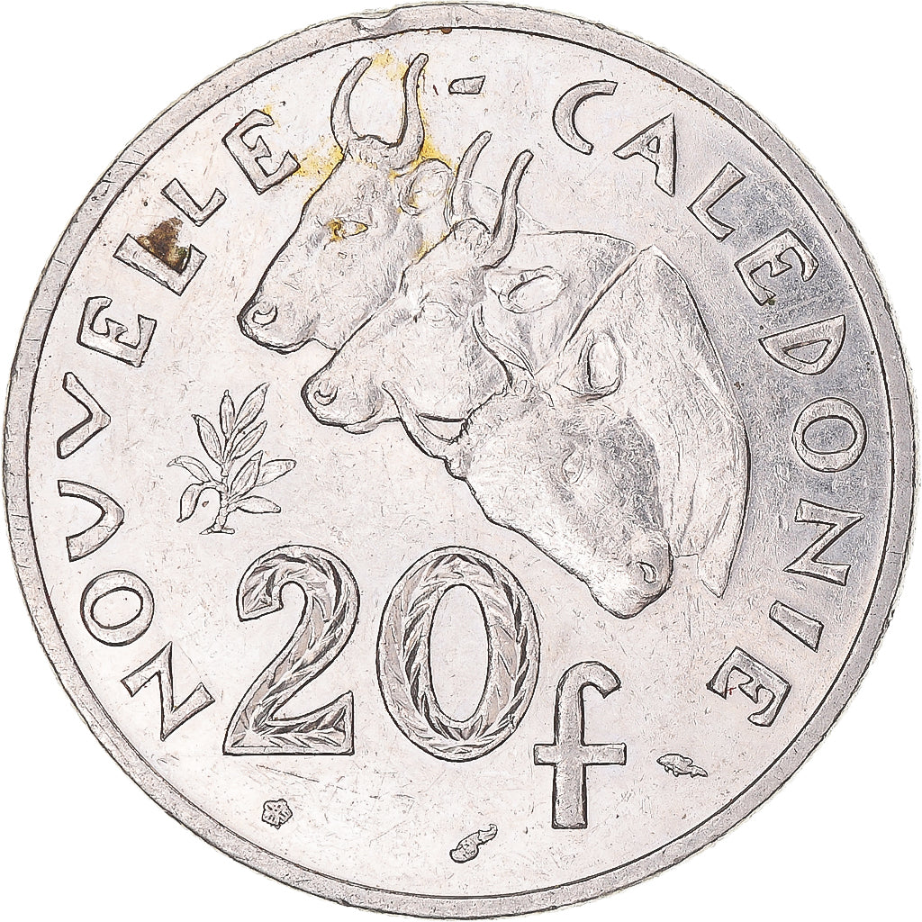 Moneta, Nuova Caledonia, 20 Francs, 1983