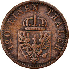 Munten, Duitse staten, PRUSSIA, Wilhelm I, 3 Pfennig, 1869, Cleves, FR, Koper